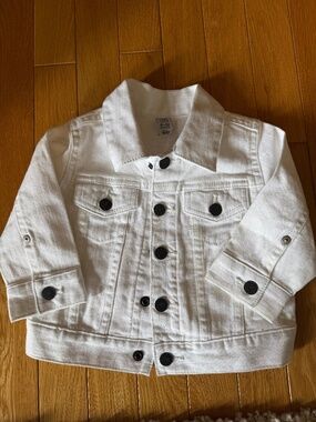 White GAP jean jacket for baby